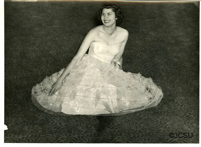 Sallie F. Stevenson in Homecoming Queen attire